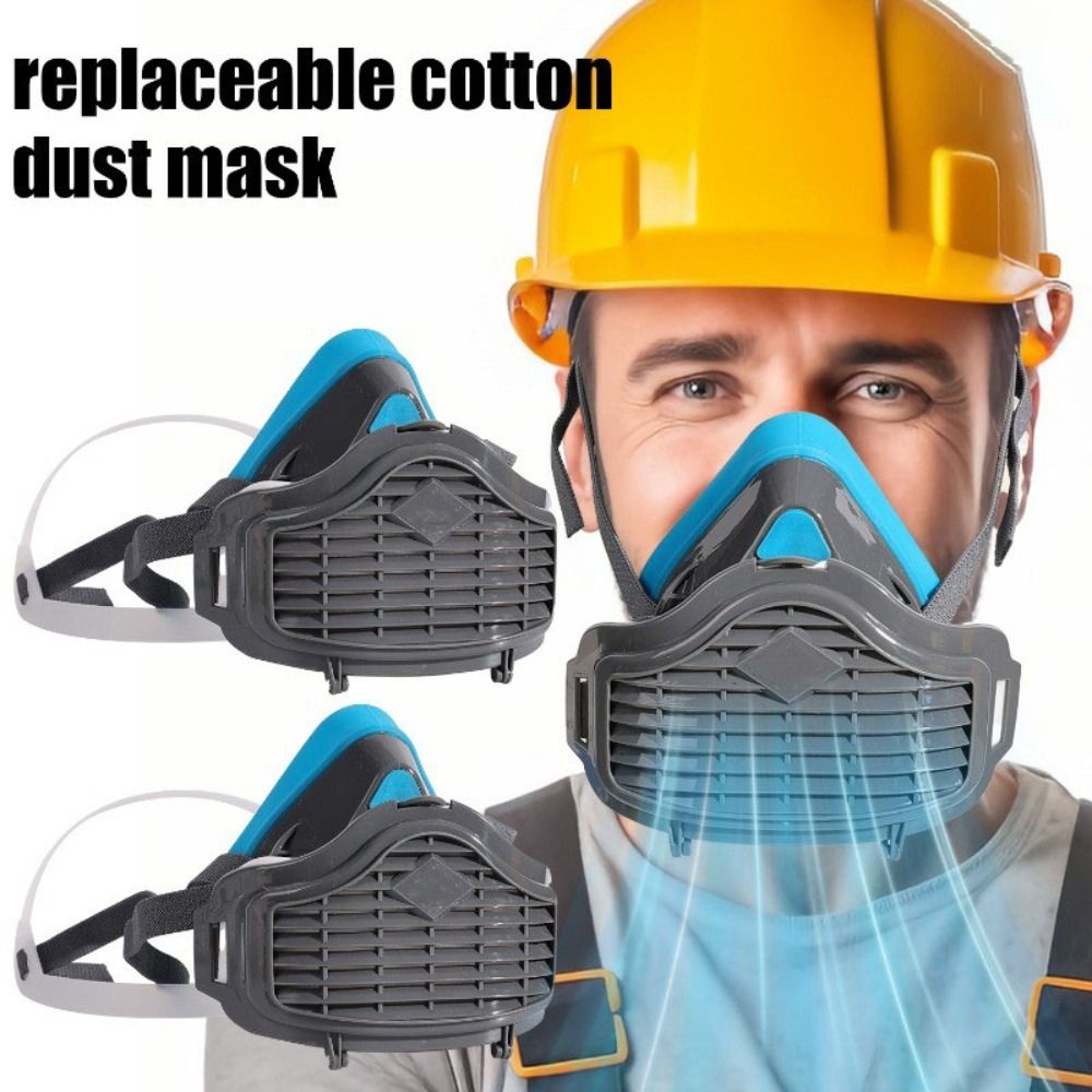 Respirator Half Face - Staubdichte Halbmaske aus Silikon, wiederverwendbar, mit