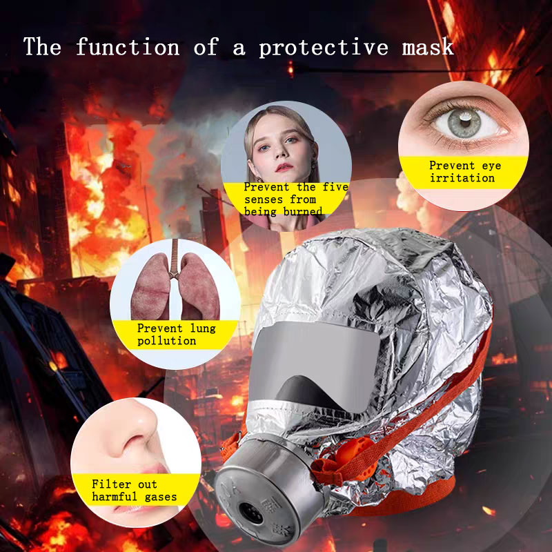 Kn95 Respirator Mask - Sicherheits-Feuerrettungs-Atemschutzgerät Trainings-Gasmaske Fluchthaube Schutz-Atemschutzgerät Notfall-Flucht-Schutzmaske