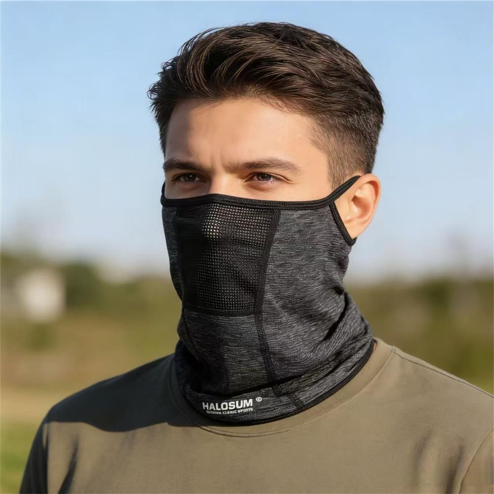 Sports Mask Breathable - Atmungsaktive Eisseide-Mesh-Gesichtsmaske für Männer und Frauen,