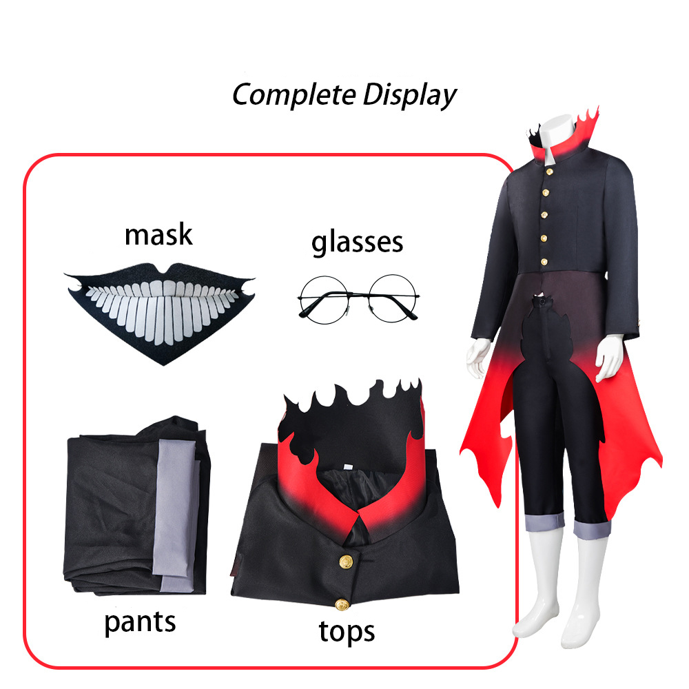 Anime Dandadan Okarun Cosplay  – Black Face Mask Pack Bewertung und Preis